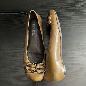 Bivel sold by Nordstrom Leather Braided Toe Covered Flat Slight Wedge Flat, 40